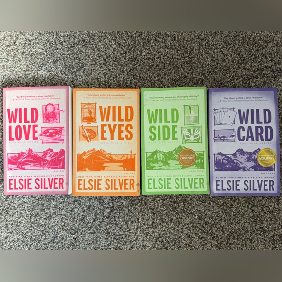 Elsie Silver Rose Hill Series Books 1-4 Wild Love Wild Eyes Wild Side Wild Card - Picture 1 of 4